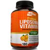 NutriFlair Liposomal Vitamin C 1700mg, 180 Capsules - High Absorption, Fat Soluble VIT C, Antioxidant Supplement, Higher Bioavailability Immune System Support & Collagen Booster, Non-GMO, Vegan Pills
