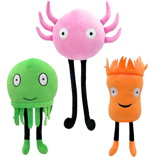 MOTTOYS Kinito Plush - 17 inch Pet Cute Stuffed Plushies - Axolotl Sam Jade Toys Figure - Horror Monster Animal Toys for Fans - Soft Pillow for Home Decorations - Hugging Figures for Boys and Girls