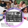 Manicure Set Personal Care Mens Grooming Kit, 30 In 1 Professional Manicure Kit Pedicure Kit, Nail Clippers for Men and Beauty Tool Portable Set, with Luxurious Travel Case (Black)
