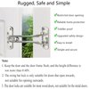 Topbuti Home Security Door Lock, 2 Pack Latch Guard Clasp Front Door Locks for Kids, Home Reinforcement Lock for Swing-in Doors, Hotel Door Latches, Thicken Solid Aluminium Alloy, Satin Nickel