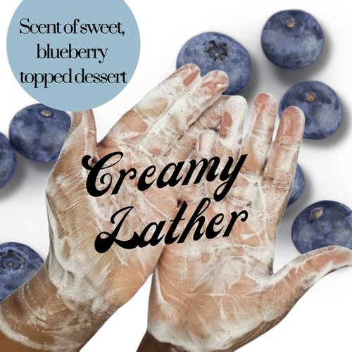 Smelly Kids Company Moisturizing Whipped Soap- Kid Friendly Cream Body Wash| Hand Wash| Shave Butter, For all skin types| No Sulfates, No Parabens, Cruelty-Free|4oz (Blueberry Cheesecake)