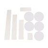 DONNGYZ Foldable Paper Columns 5 Pcs Display Pedestals, Cream White Wedding Centerpieces Display, Cylinder Flower Stand, Paper Roman Pillar for Engagement Birthday Party Decoration - S+M+L+XL+XXL