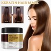 Collagen Hair Mask for Damaged Hair, Argan Oil Collagen Hair Mask, Collagen Hair Treatment Deep Repair, Keratin Protein & Coconut Oil, for All Hair Types (100ml, 2 Pcs)