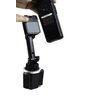 Adjustable Height Cup Holder Mount for Anytone BaoFeng Icom Kenwood Yaesu Handhelds Now with Mic Holder