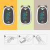 Kids Fingertip Pulse Oximeter – Children SpO2 Oxygen Monitor, Panda Cartoon Finger Pulse Rate Device for Wellness and Travel