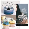 23PCS Disco Ball Cake Toppers 70's Disco Theme Cake Decoration Set with DJ Bling Silver Mirror Balls Centerpiece and Mini Microphone Radio Toy Decor for Women Men 1970s Dance Birthday Party Supplies