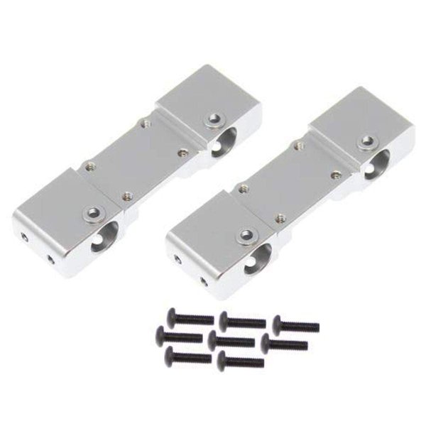 Redcat Racing RER11412 Aluminum Bumper Mounts (2pcs), Silver