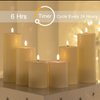 ANGELLOONG Outdoor Flickering Flameless Candles with Timer, Waterproof Battery Operated Candles Set of 2, Electric LED Candles for Wedding Party Home Decor, 3x6