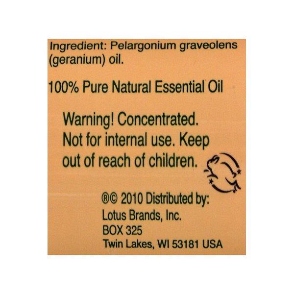 Pure Essential Oil Geranium 0.5 fl Ounce (15 ml) Liquid