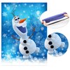 ROCWOHO Froze Christmas Party Pin The Nose on The Olaf Party Game for Kids Olaf Pin Game with Reusable Stickers Birthday Shower Party Supplies Activities