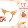Totelux Thanksgiving Headband Turkey Leg Hair Band Chicken Drumsticks Hair Accessories for Women Adult Thanksgiving Party Supplies