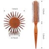 Small Round Brush Hair Curler,Mini Plastic Nylon Hair Brush, Light And Convenient,Volume,Styling,& Curly,Wavy,Thick,Thin Hair on Men & Women