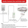 MY BEAUTY LIGHT LED Strip Lights Warm White, 16.4ft Dimmable LED Light Strip,12v Flexible LED Rope Lights Kits for Kitchen Cabinet Bedroom Party Decor
