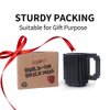 Lumsburry Build-on Brick Coffee Mug, Funny DIY Novelty Cup with Building Blocks Creative for Kids Men Women Xmas Birthday (Cool Black)