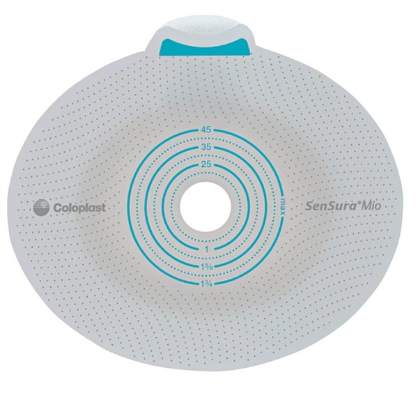 SenSura Mio Flex Trim to Fit Ostomy Barrier Elastic Adhesive 70 mm Flange 5 per Box 10571