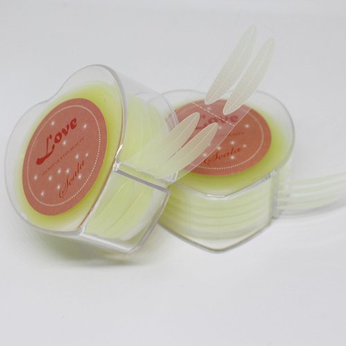 Dedila Pro 600Pcs by a Box Makeup Breathable Eyelid Tape Big Eye Decoration Invisible Double Fold Eyelid Shadow Sticker Double Eyelid Tape Tool(with Fork rods) (Wide)