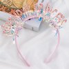 Canitor Birthday Princess Birthday Headband for Women Girls Birthday Crown Birthday Headband Birthday Girl Headband Birthday Tiara Happy Birthday Party Decorations Birthday Gifts