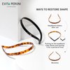 EVITA PERONI Hair Band Designed for Eyewear No Pressure, No Headache, Comfortable Headbands for Women Fashion Thin Headbands Non Slip, Head Bands for Women's Hair-Tortoise