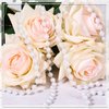 PAXCOO White Pearl Beads Garland, Pearl Strands Craft String Bead for Christmas Tree Decoration, Wedding Party Supplies
