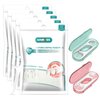 520 Count LIAMOSS Dental Floss Picks whth 2 Floss Dispenser,Adults Flosser Professional Clean Toothpicks Sticks,No Break & No Shred Floss,Floss Dispenser Refills,100 Count Bag (Pack of 5)