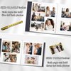 Yopih Photo Album Self Adhesive for 4x6 5x7 8x10 Pictures Scrapbook Album Linen Hardcover DIY with A Metallie Pen Length 11x10.6 Inch 40 Pages Black