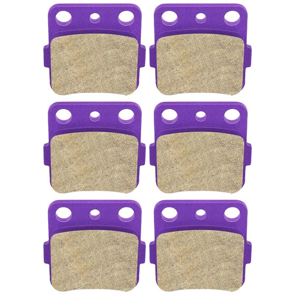 ECCPP Front+Rear Brake Pads Fits for Honda FourTrax 300 Sportrax 400 TRX400X for Yamaha Raptor 350 Raptor 660R FA84