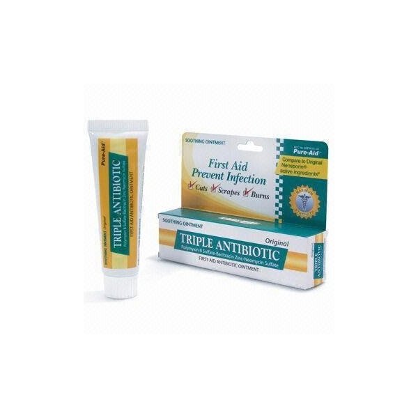 Pure-aid Triple Antibiotic Firs Aid Antibiotic Ointment 0.33oz (2 Pack)