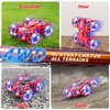 Punieayi Spider Remote Control Car, 2.4Ghz RC Cars with Headlight Double Sided Off-Road 360° Rotating RC Drift Car Toys, Rechargeable 4WD RC Stunt Car Indoor Outdoor Spider Toys for Boys 4-6 5-7 8-13
