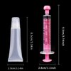 uadbau 6PCS Empty Lip Gloss Tubes - 8ml Clear Lip Balm Tubes with 5ml Syringes - Refillable Squeeze Tubes for Lip Gloss - Mini Cosmetic Soft Tubes for DIY Lip Gloss and Travel Toiletries