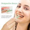 150 Count Orthodontic Flossers for Braces with Floss Dispenser, Braces Flossers for Kids Teeth & Adults, Dental Floss for Braces, Dental Floss Picks, 50 Count Bag (Pack of 3)