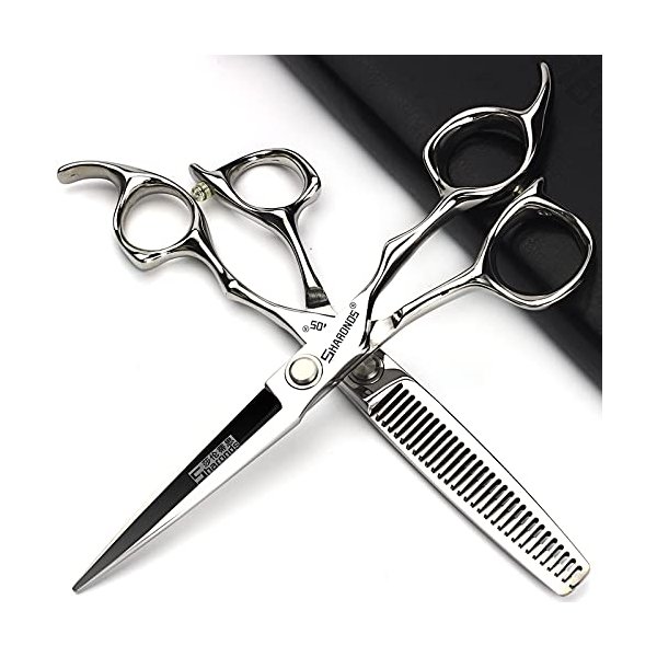 SHARONDS 6 Inch Professional Hairdressing Scissors Set Salon Stylist/Household Hairdressing Scissors Set Stainless Steel Multifunctional Hairdressing Set