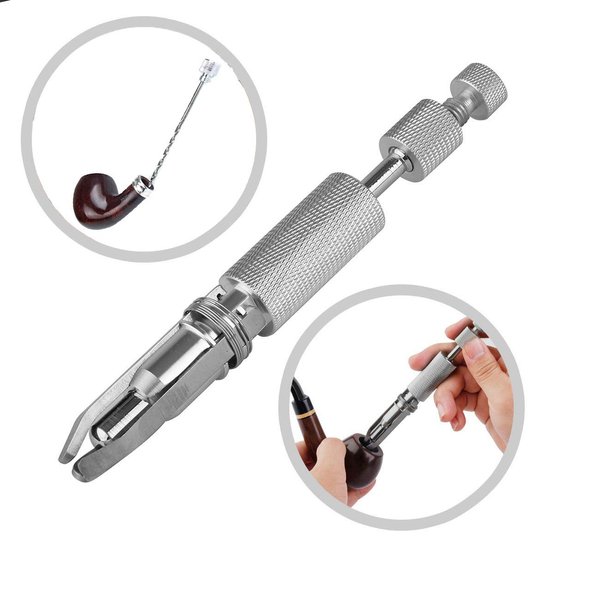 Professional Tobacco Pipe Reamer Tool Adjustable Stainless Steel Carbon Scraper Pen Drill Bit Tamper Pokers Fits Most Size
