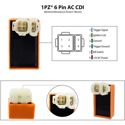 1PZ O6P-RS3 Racing Cdi Ignition Coil Spark Plug Replacement for Honda Xr Crf Crf50 Xr50 Xr70 Xr80 Xr100
