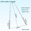 Stainless Steel Tongue Scraper Eco-Friendly Pouch for Adults and Kids - Durable Tongue cleaner - Tough Scraper Oral Care & Hygiene-Unique design-ATTRI.