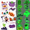 MDDRUIQI Glow Halloween Tattoos for Kids - Halloween Party Favors - Halloween Tats Stickers - Halloween Games Treats Toys Bulk - Halloween Gifts Crafts Party Supplies | Goodie Bag Fillers(80 Style)