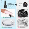 SUPWEE Clear 3D Nail Gel Sculpting Gel for Nail Art Water Droplet Gel Nail Polish for Nail Rhinestone Nail Craving Gel Paint for Home Manicure DIY Soak Off UV Gel Drawing Molding Nail Art Glue
