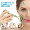 Jade Roller for Face - Face & Neck Massager for Skin Care, Facial Roller to Press Serums, Cream and Oil Into Skin