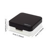 Honbay Fashion Travel Contact Lens Case Kit Mini Contact Lens Box with Mirror (Black)