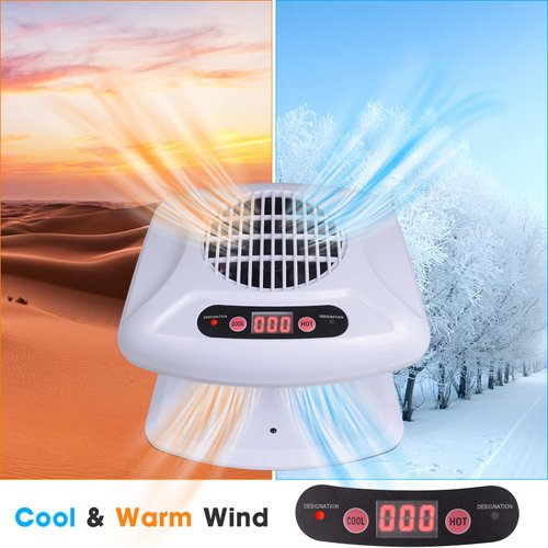 Air Nail Dryer with Automatic Sensor, 300W Timing Air Nail Fan Blow Dryer for Both Hands and Feet, Warm & Cool Wind Blower Dryer for Regular Nail Polish, Home and Salon Use No Harmful (Light Blue)