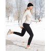 Ewedoos Fleece Lined Leggings Women with Pockets Thermal Leggings for Women High Waisted Winter Warm Workout Yoga Pants New Black