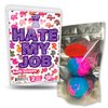 I Hate My Job Bath Bombs - Funny Bath Balls, XL Cotton Candy Fizzers, Handcrafted, Made in The USA, 2 Count