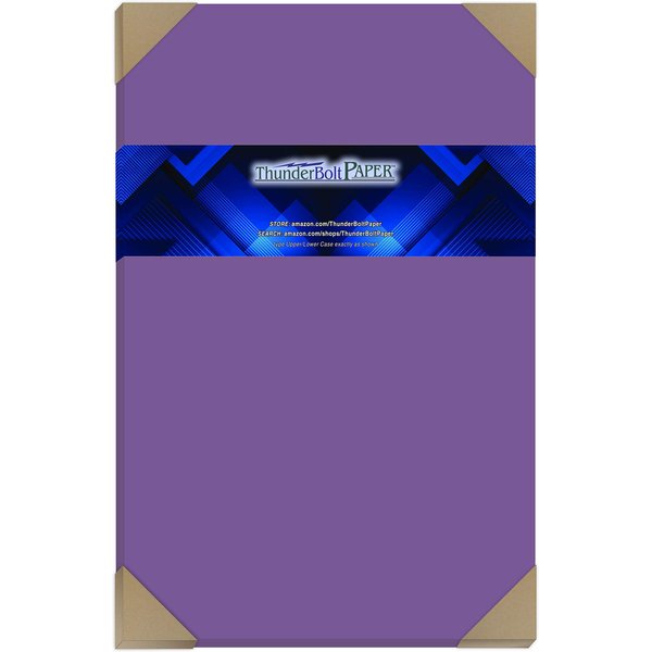 25 Bright Purple Grape 65# Cardstock Paper 11" X 17" (11X17 Inches) Tabloid|Ledger|Booklet Size - 65Cover/45Bond Light Weight Card Stock - Bright Printable Smooth Paper Surface