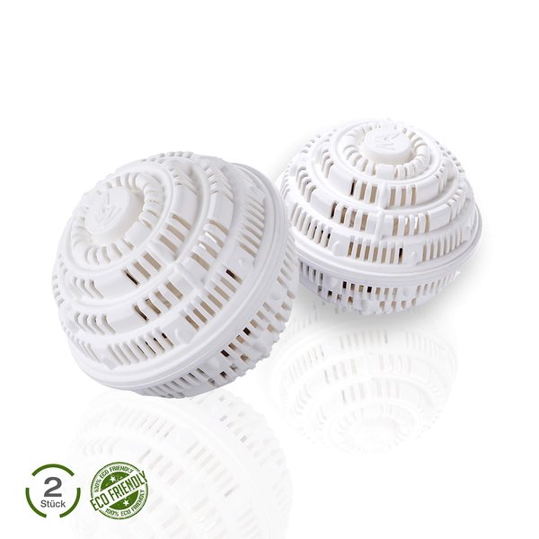 Premium Detergent-Free Washing Machine Balls by Eco Hi-Ball – Save on Laundry Detergent – Naturally Washes Clothes Amazingly with Infrared Ceramic Beads – Safe & Reusable for 1000 Washes | 2-Pack