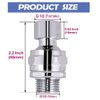 Shower Head Swivel Ball Adapter Brass Adjustable Shower Arm Connector Universal Showering Component Shower Arm Extension, Polished Chrome