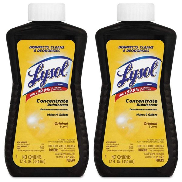 Lysol Concentrate All Purpose Cleaner Disinfectant, 12 Ounce (Pack of 2)