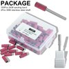C12rtive 100 Pcs 3mm Small Sanding Bands & 2Pcs Small Mandrel Bit Sanding Bands for Nail Drill,240# Upgrade 3mm Mini Sanding Bands for Professional Manicures and Pedicure with Stainless Steel Shaft