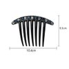 Blue Simple Minority Women Temperament Fashion Design All-Match Rhinestone Hair Comb Korean Style Headwear Hair Accessories Seven-Tooth Comb,Hair Accessories,Hair Care