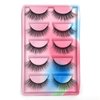 Wffenhefragrance Artificial Mink Eyelashes - Fluffy Wispy Lashes 5 Pairs | Natural Look False Eyelashes Extensions| Easy to Apply | Reusable Strip Lashes | 7-13-14mm