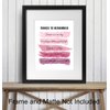 Positive Inspirational Quotes Wall Decor - Uplifting Encouragement Gifts for Women, Girls, Teens, Daughter, BFF, Best Friend - Pink Motivational Wall Art Poster for Home Office, Bedroom, Bathroom