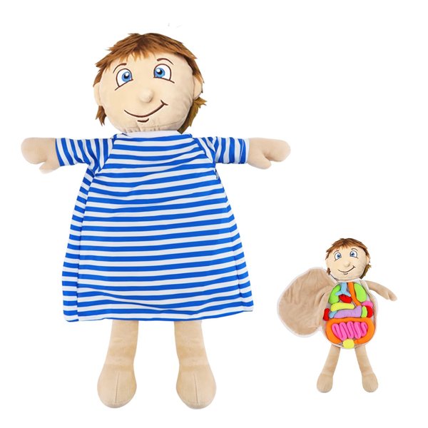 vocheer Human Body Anatomy Toy, Montessori Preschool Educational Organ Plush Toys for Kids, Science Learning Kits for Student, Body Organ Awareness Teaching Tools for Boys